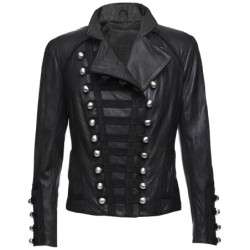 Women Military Leather Jacket. Great Jacket for casual wearing